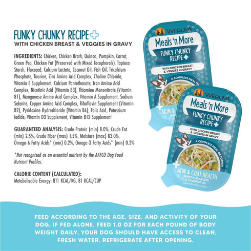 Weruva Meals 'n More Funky Chunky Recipe Plus Wet Dog Food 3.5oz - Poudre Pet & Feed Supply 3